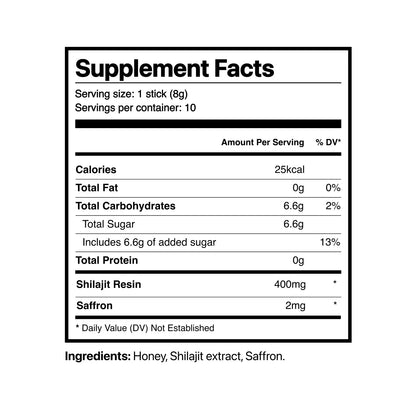 Shilajit Honey Sticks